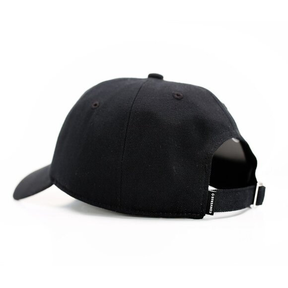 Converse All Star Chuck Taylor Patch Baseball Golf Cap Black One Size OS New - Picture 3 of 8